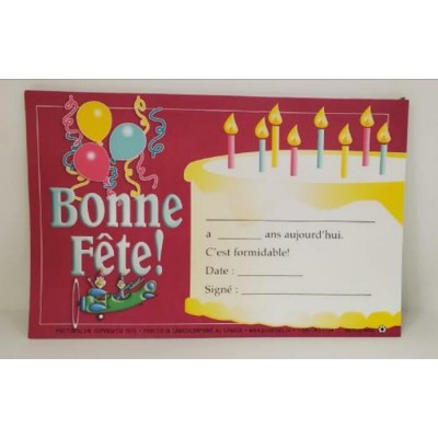 Certificats : Bonne Fête!/32