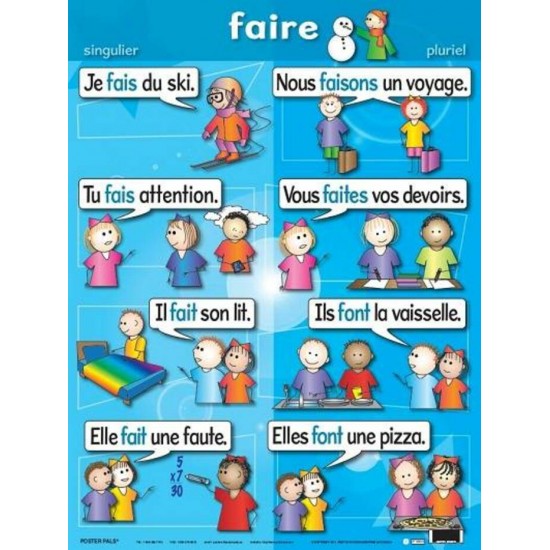 Affiche Verbe : Faire au Présent