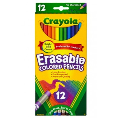 Ensemble de Crayons de Couleur en Bois Effaçables...