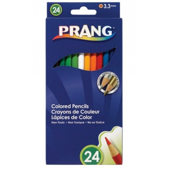 Ensemble de Crayons de Couleur en Bois Prang : 24