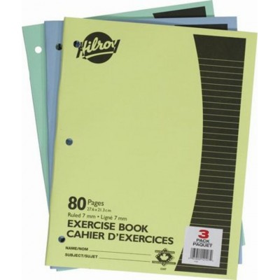 Cahiers Canada pqt de 3: 80 pages.