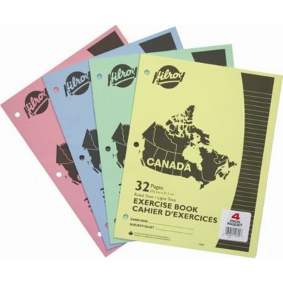 Cahiers Canada pqt de 4 : 32 pages