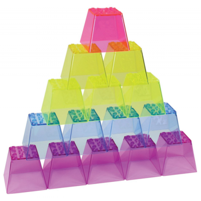 Blocs de Couleur Cristal à Empiler\50 pièces