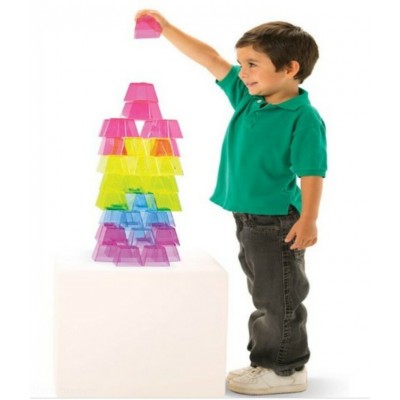 Blocs de Couleur Cristal à Empiler\50 pièces