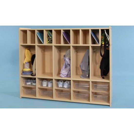Casier 5 Sections avec Bacs de Rangement