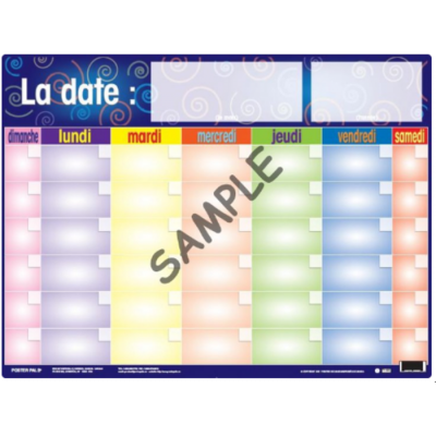 Calendrier Plastifié 