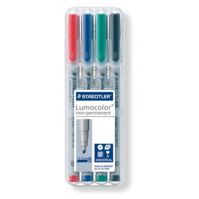 Crayons Acétate Lavable/4: Pointe Biseautée