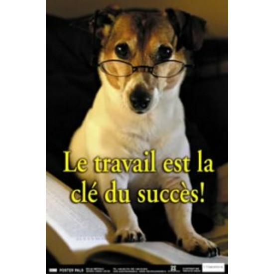 Affiche: Le Travail est la Clé du Succès