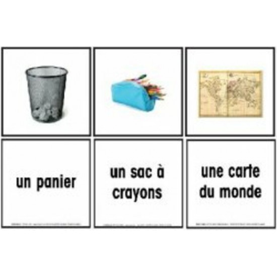 Cartes Éclairs: Dans la Classe