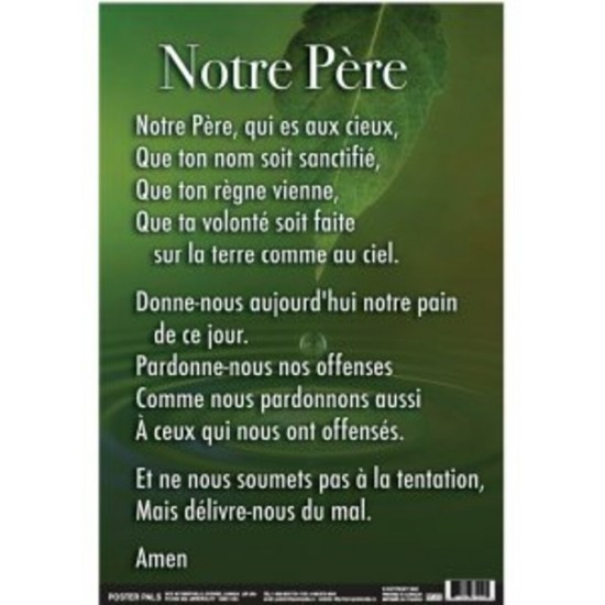 Affiche: Prière - Notre Père
