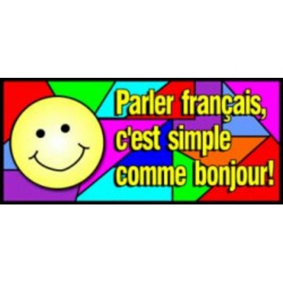 Affiche: Parler le Français, C'est Simple Comme...