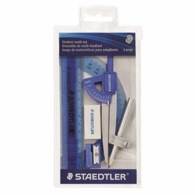 Ens. Géométrie Staedtler - 6 Pièces