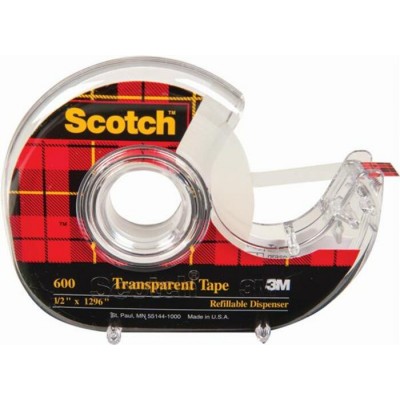 Ruban Adhésif Transparent 12mmx33m - Scoth