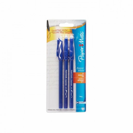 Stylo Effaçable Eraser Mate - 3 bleu