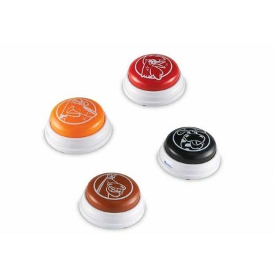 Boutons Sonore de Compétition - 4 Pièces (Sons d'Animaux)