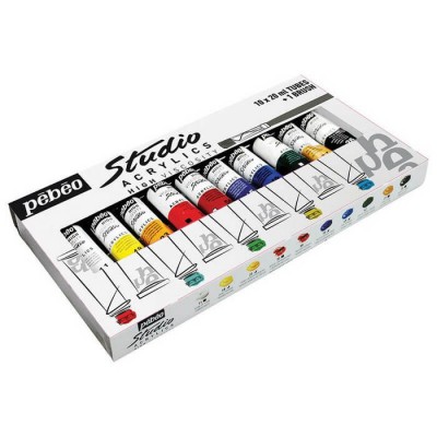 Acrylique Studio Pébéo ens. 10x20ml