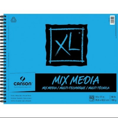 Cahier XL Mix-Media : 14x17