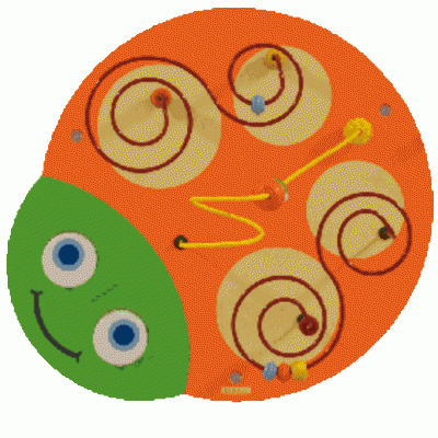 Chenille Murale : Tête / Boulier