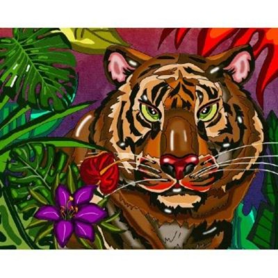 Diamond Art Jacarou - Tigre