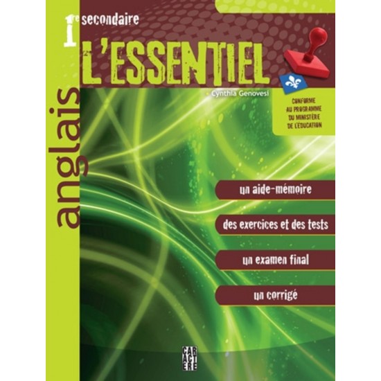 L'Essentiel - Anglais - 1re secondaire