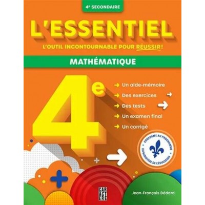 L'Essentiel - Mathématique - 4e secondaire