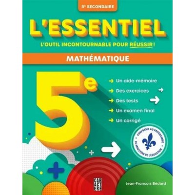 L'Essentiel - Mathématique - 5e secondaire