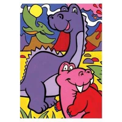 1ère Peinture par Numéro - Dinosaures