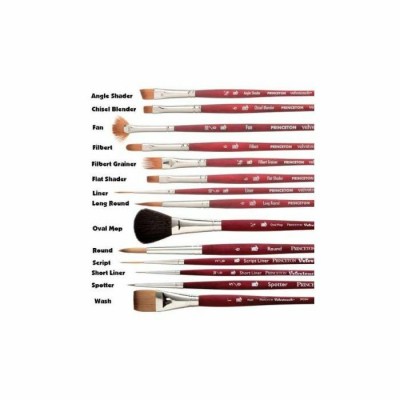 Pinceau Princeton Velvetouch Série 3950 CHISEL BLENDER (Brosse courte) - #2