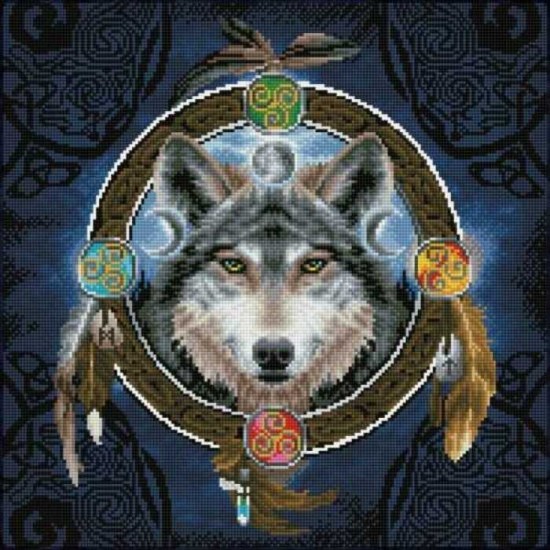 Diamond Art - Loup Celtic 20,3 