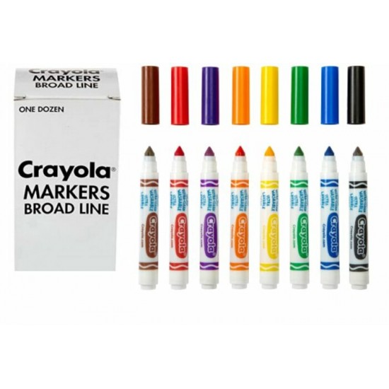 Feutres Coniques Lavables Crayola à la Couleur/12 - (Option de Couleur)