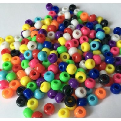 Perles Pony 9mm/1000 (Choix de Couleur en Option)