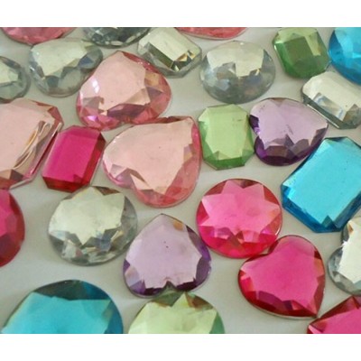 Pierres Autocollantes Assortis 80g