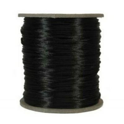 Fil Soyeux Noir 2mm x 100 verges