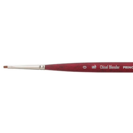 Pinceau Princeton Velvetouch Série 3950 MINI MÉLANGEUR CHISEL (Brosse Courte) - #0