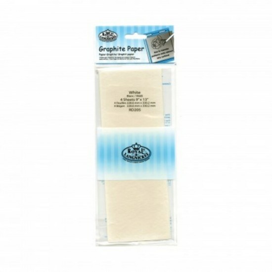 Papier Graphite Blanc 9x13'' /4 feuilles