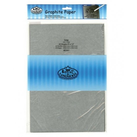 Papier Graphite Gris 9x13'' /20 feuilles