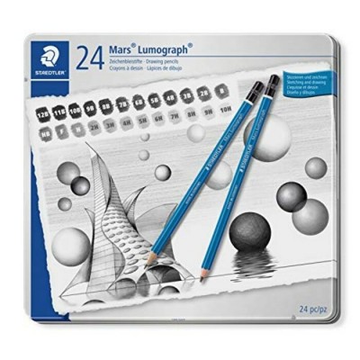 Ensemble Crayon Lumograph Staedtler /24 (12B-10H)