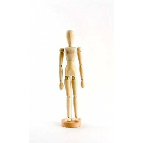 Mannequins Articulés en Bois : FEMME 8"