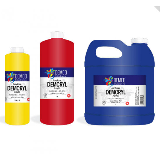 Peinture Acrylique Demcryl - 2 litres (Option de Couleur)