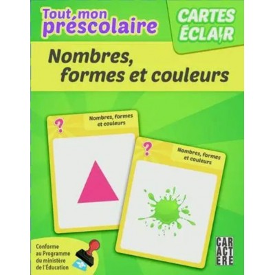 Cartes éclair - Préscolaire (Maternelle) -...