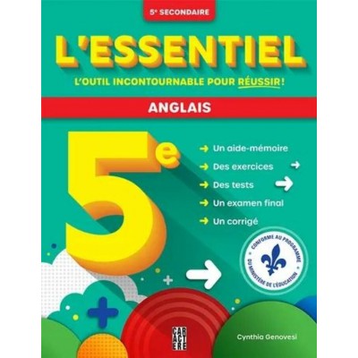  L'Essentiel - Anglais - 5e secondaire
