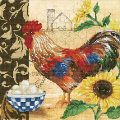 Diamond Art - Coq 19.3x19.3''