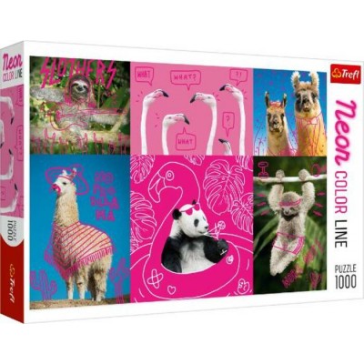 Casse-Tête / 1000 mcx : NEON - Animaux Fous