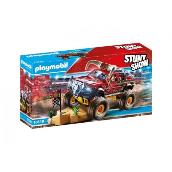 Playmobil - StuntShow 4x4 de cascade Taureau...