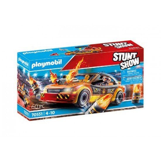 Playmobil - StuntShow Voiture crash test avec...