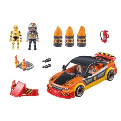 Playmobil - StuntShow Voiture crash test avec mannequin #70551