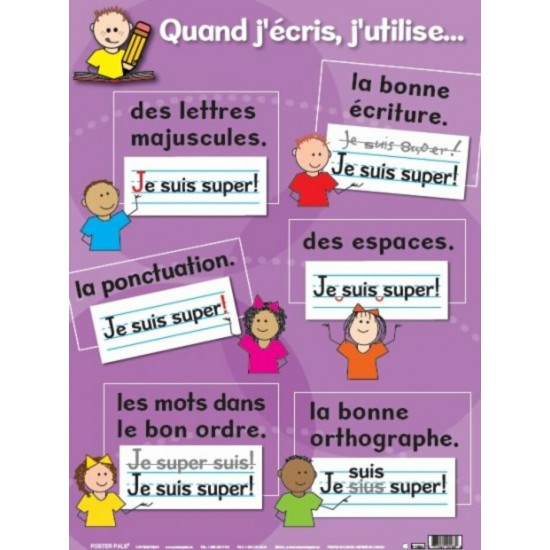 Affiche : Quand J'Écris, J'Utilise...