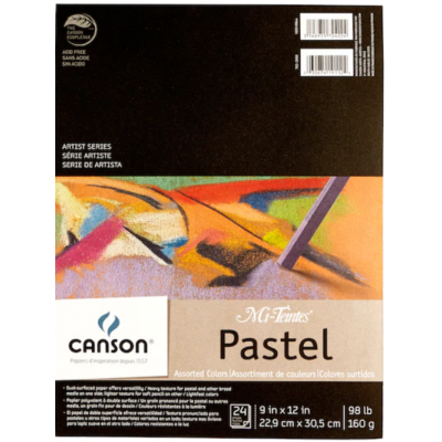 Papier à Pastel Assortie 98lb : 12x16