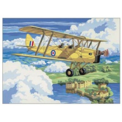Peinture par Numéro (30x45cm) - Avion Nostalgie