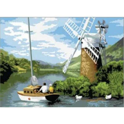 Peinture par Numéro (30x45cm) - Moulin sur la...